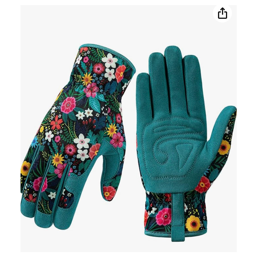 Γάντια κηπουρικής με floral μοτίβο