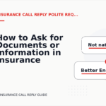 How to Ask for Documents or Information in Insurance Call Reply English