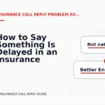 How to Say Something Is Delayed in an Insurance Call Reply