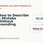 How to Describe a Mistake Without Sounding Rude in Insurance Call Reply English