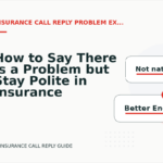 How to Say There Is a Problem but Stay Polite in Insurance Call Reply English