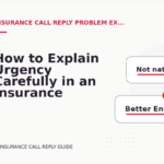 How to Explain Urgency Carefully in an Insurance Call Reply